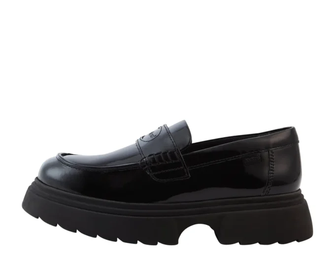 Mocassini Kenzi in pelle per ragazze, nero Mocassini Kenzi in pelle per ragazze, nero