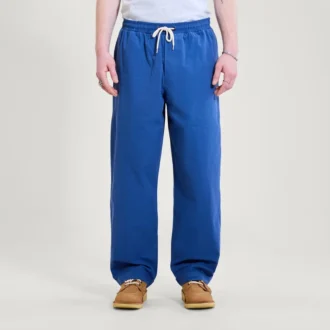 Pantaloni da uomo Kickers a gamba larga con coulisse, blu navy Pantaloni da uomo Kickers a gamba larga con coulisse, blu navy