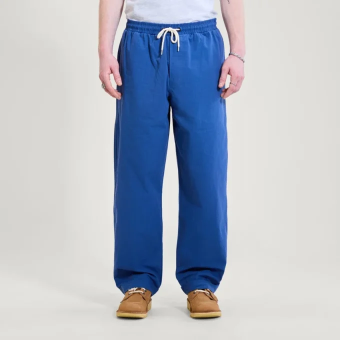 Pantaloni da uomo Kickers a gamba larga con coulisse, blu navy Pantaloni da uomo Kickers a gamba larga con coulisse, blu navy