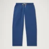 Pantaloni da uomo Kickers a gamba larga con coulisse, blu navy Pantaloni da uomo Kickers a gamba larga con coulisse, blu navy