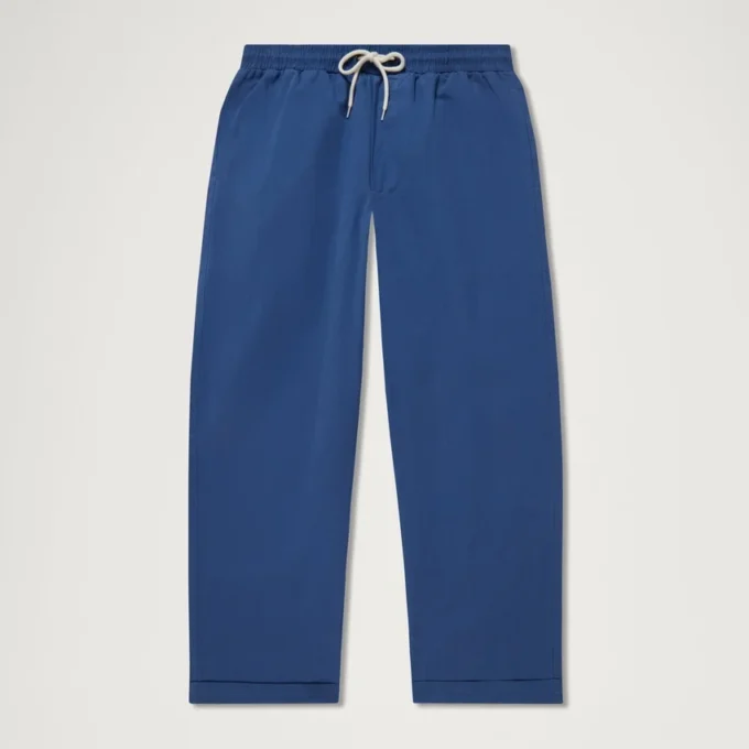 Pantaloni da uomo Kickers a gamba larga con coulisse, blu navy Pantaloni da uomo Kickers a gamba larga con coulisse, blu navy