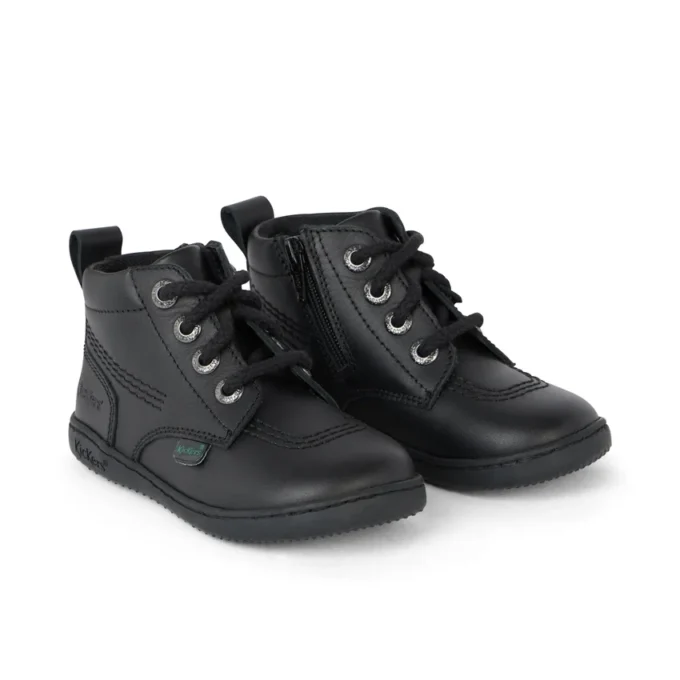 Playflex Hi in pelle nera unisex per neonati