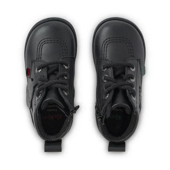 Playflex Hi in pelle nera unisex per neonati