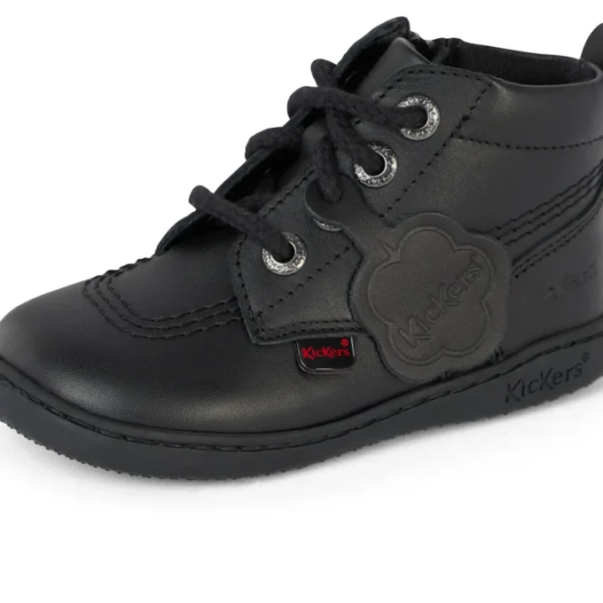 Playflex Hi in pelle nera unisex per neonati
