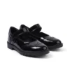 Ragazze Junior Lachly MJ Brogue in vernice nera Ragazze Junior Lachly MJ Brogue in vernice nera