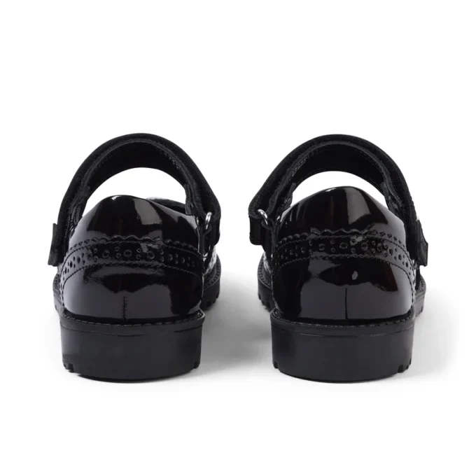 Ragazze Junior Lachly MJ Brogue in vernice nera Ragazze Junior Lachly MJ Brogue in vernice nera