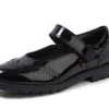 Ragazze Junior Lachly MJ Brogue in vernice nera Ragazze Junior Lachly MJ Brogue in vernice nera