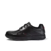 Reasan Lace in pelle nera da ragazzo Reasan Lace in pelle nera da ragazzo