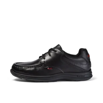 Reasan Lace in pelle nera da ragazzo