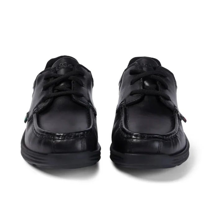 Reasan Lace in pelle nera da ragazzo Reasan Lace in pelle nera da ragazzo