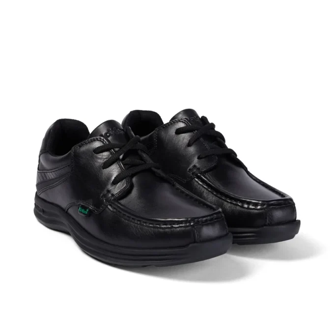 Reasan Lace in pelle nera da ragazzo Reasan Lace in pelle nera da ragazzo