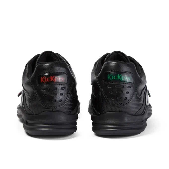 Reasan Lace in pelle nera da ragazzo Reasan Lace in pelle nera da ragazzo