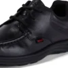 Reasan Lace in pelle nera da ragazzo Reasan Lace in pelle nera da ragazzo