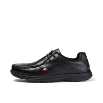 Reasan Lace in pelle nera da uomo