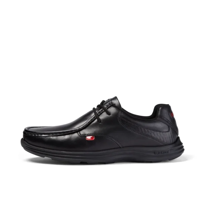 Reasan Lace in pelle nera da uomo Reasan Lace in pelle nera da uomo