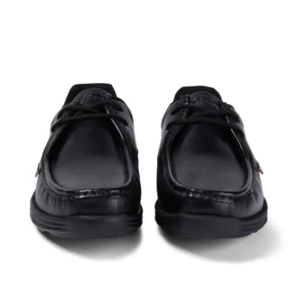 Reasan Lace in pelle nera da uomo