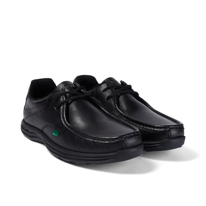Reasan Lace in pelle nera da uomo Reasan Lace in pelle nera da uomo