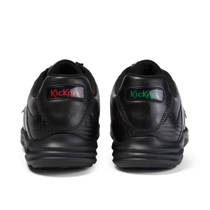 Reasan Lace in pelle nera da uomo Reasan Lace in pelle nera da uomo