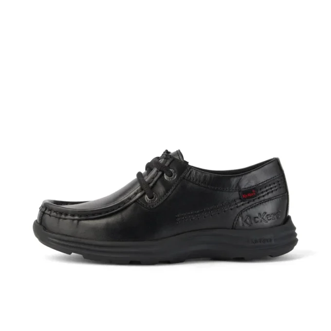 Reasan Moc in pelle nera per ragazzi Reasan Moc in pelle nera per ragazzi