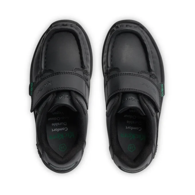 Reasan Strap in pelle alternativa nera unisex per neonati Reasan Strap in pelle alternativa nera unisex per neonati
