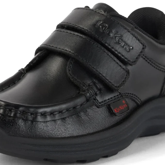 Reasan Twin Vel in pelle nera per bambini