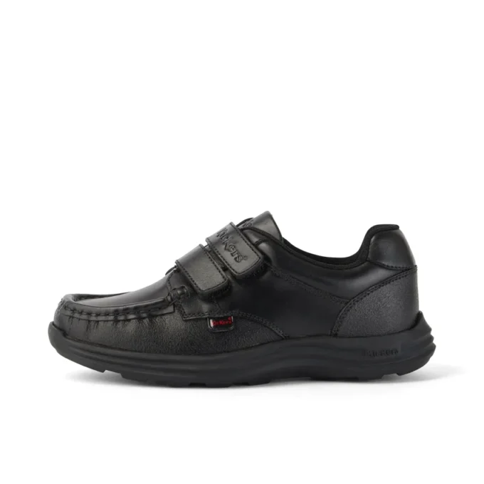 Reasan Twin Vel in pelle nera per ragazzi Reasan Twin Vel in pelle nera per ragazzi