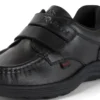 Reasan Twin Vel in pelle nera per ragazzi Reasan Twin Vel in pelle nera per ragazzi