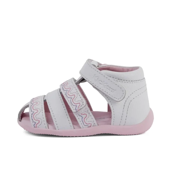 Sandali Baby Wriggle Wave in pelle bianca Sandali Baby Wriggle Wave in pelle bianca