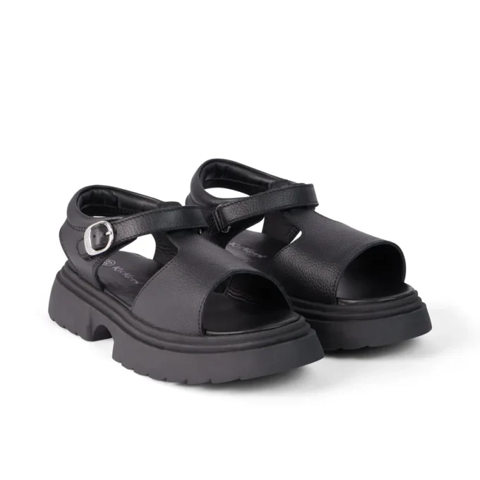 Sandali da donna Kenzi in pelle, nero Sandali da donna Kenzi in pelle, nero