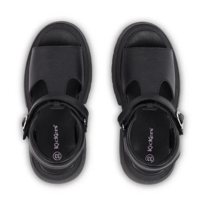 Sandali da donna Kenzi in pelle, nero Sandali da donna Kenzi in pelle, nero