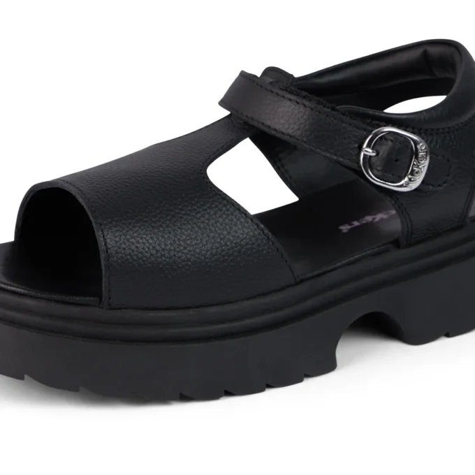 Sandali da donna Kenzi in pelle, nero Sandali da donna Kenzi in pelle, nero