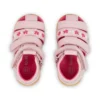 Sandali da neonato Wriggle Flower in pelle rosa