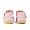 Sandali da neonato Wriggle Flower in pelle rosa
