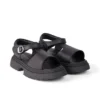 Sandali Kenzi da bambina in pelle nera Sandali Kenzi da bambina in pelle nera
