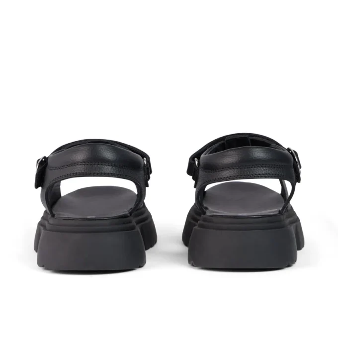 Sandali Kenzi da bambina in pelle nera Sandali Kenzi da bambina in pelle nera