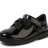 Scarpe Adlar T Bar Bow in vernice nera per bambine Scarpe Adlar T Bar Bow in vernice nera per bambine