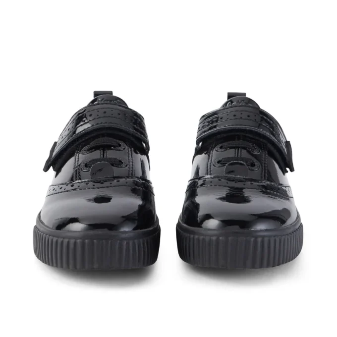 Scarpe brogue Tovni da bambina in vernice nera Scarpe brogue Tovni da bambina in vernice nera