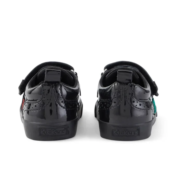 Scarpe brogue Tovni per bambine in vernice nera Scarpe brogue Tovni per bambine in vernice nera