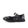 Scarpe da bambina Adlar Heart Mj in vernice nera