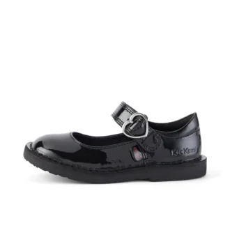 Scarpe da bambina Adlar Heart Mj in vernice nera