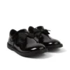 Scarpe da bambina Adlar T Bar Bow in vernice, nero