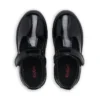 Scarpe da bambina Kariko con cinturino a T in vernice nera Scarpe da bambina Kariko con cinturino a T in vernice nera