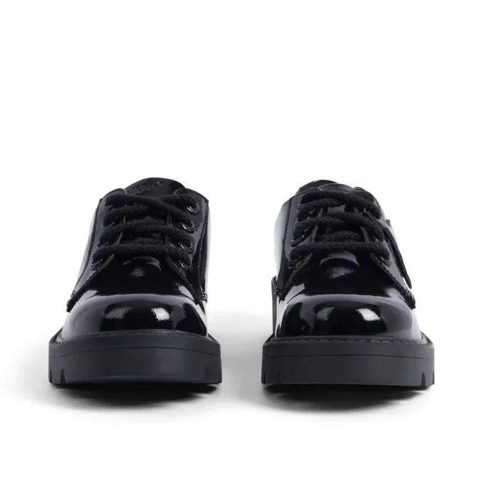 Scarpe da bambina Kori Lace in vernice nera Scarpe da bambina Kori Lace in vernice nera