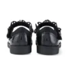 Scarpe da bambina Lachly Butterfly Mj in vernice nera Scarpe da bambina Lachly Butterfly Mj in vernice nera
