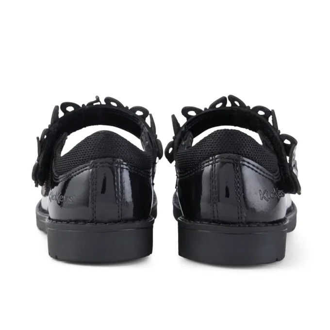 Scarpe da bambina Lachly Butterfly Mj in vernice nera Scarpe da bambina Lachly Butterfly Mj in vernice nera