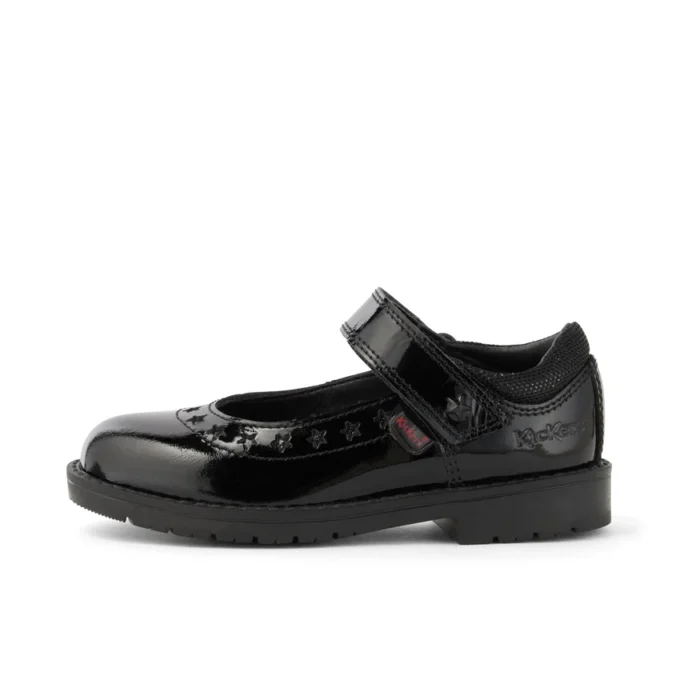 Scarpe da bambina Lachly Star MJ in vernice nera Scarpe da bambina Lachly Star MJ in vernice nera