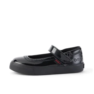 Scarpe da bambina Tovni Brogue MJ in vernice nera