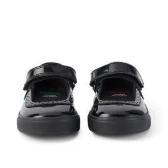 Scarpe da bambina Tovni Brogue MJ in vernice nera