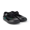 Scarpe da bambina Tovni Brogue MJ in vernice nera Scarpe da bambina Tovni Brogue MJ in vernice nera