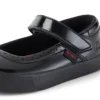 Scarpe da bambina Tovni Brogue MJ in vernice nera Scarpe da bambina Tovni Brogue MJ in vernice nera